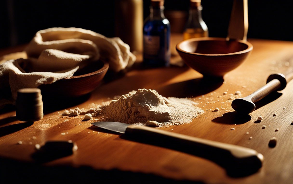 Enlever le plâtre d'un support en bois