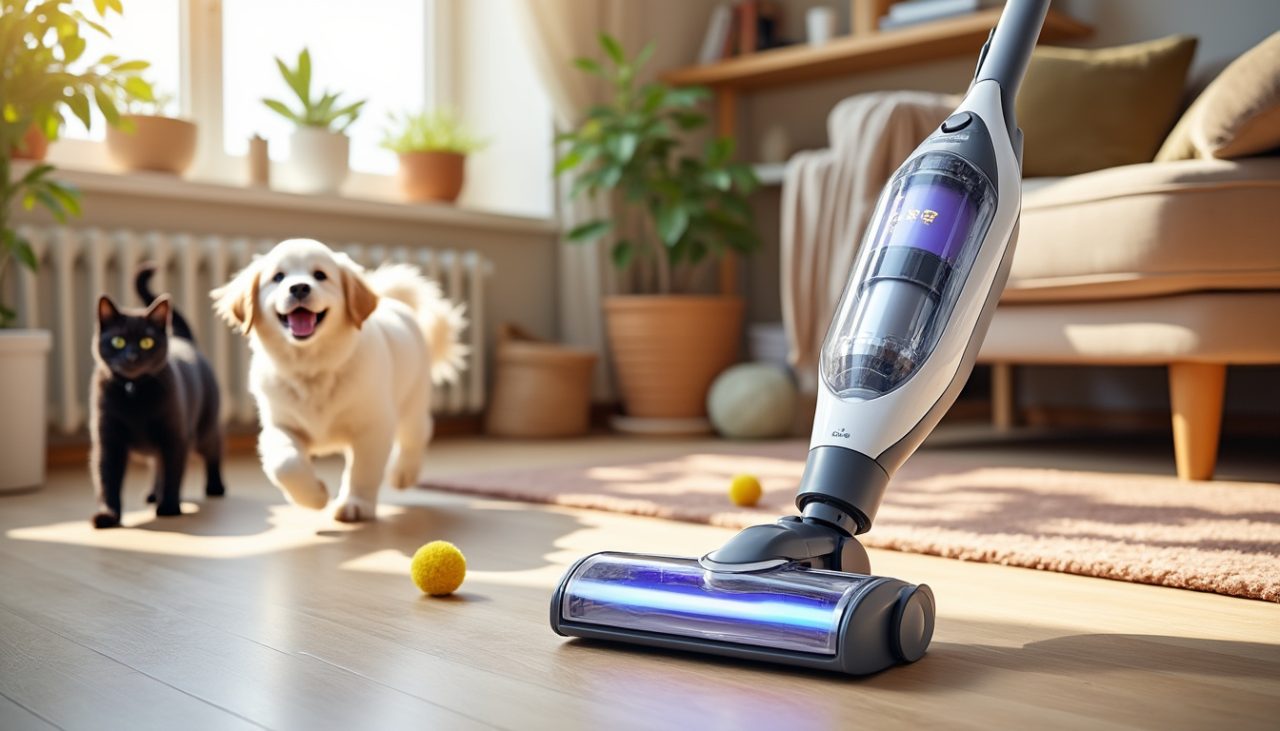 découvrez le meilleur aspirateur laveur spécialement conçu pour les foyers avec des animaux de compagnie. éliminez efficacement les poils, la poussière et les taches, tout en profitant d'une puissance d'aspiration optimale et d'un nettoyage en profondeur. transformez votre espace en un environnement propre et sain pour vous et vos animaux.