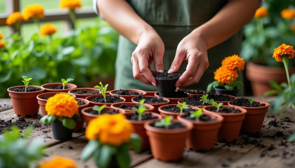 découvrez nos conseils pratiques pour réussir le semis d'œillets d'inde en godet : étapes, astuces et entretien pour obtenir des plants vigoureux et fleuris.