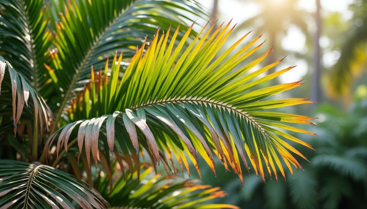 découvrez les causes naturelles et environnementales qui font que les feuilles de palmier deviennent marron et sèches, ainsi que des conseils pour préserver leur santé et beauté.
